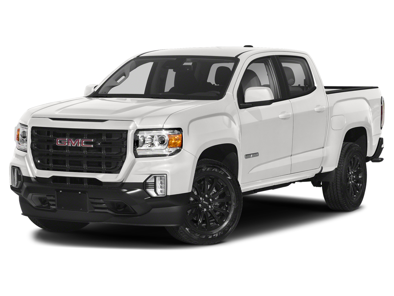 2022 GMC Canyon Elevation in Summit White — front three-quarter view