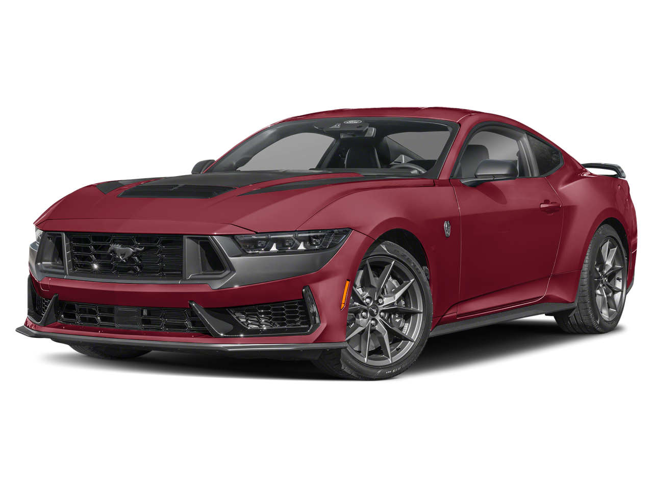 2026 Ford Mustang Dark Horse in Molten Magenta Metallic Tinted Clearcoat — front three-quarter view