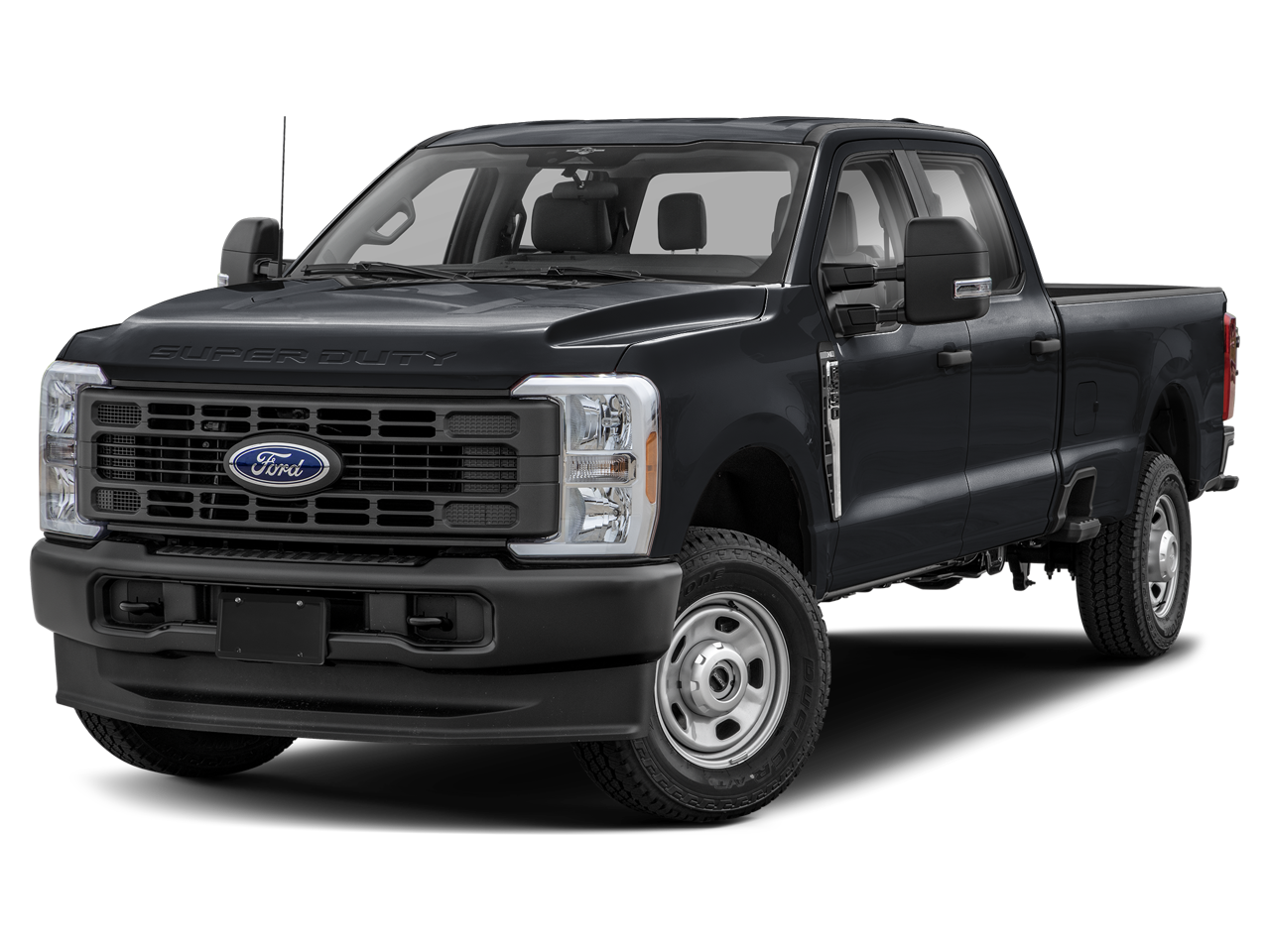 2026 Ford F-350SD Lariat DRW in Agate Black Metallic — front three-quarter view