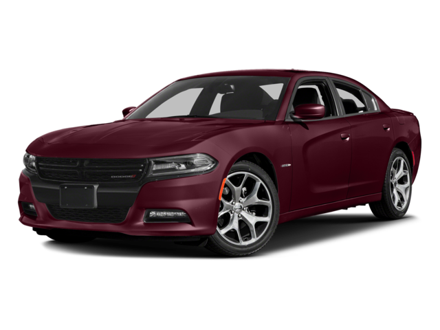 2017 Dodge Charger R/T in Octane Red Pearlcoat — front three-quarter view