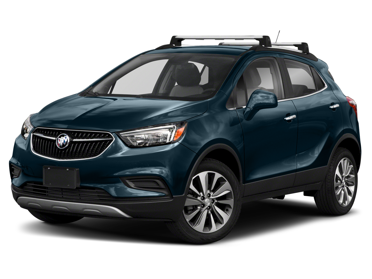 2022 Buick Encore Preferred in Cinnabar Metallic — front three-quarter view