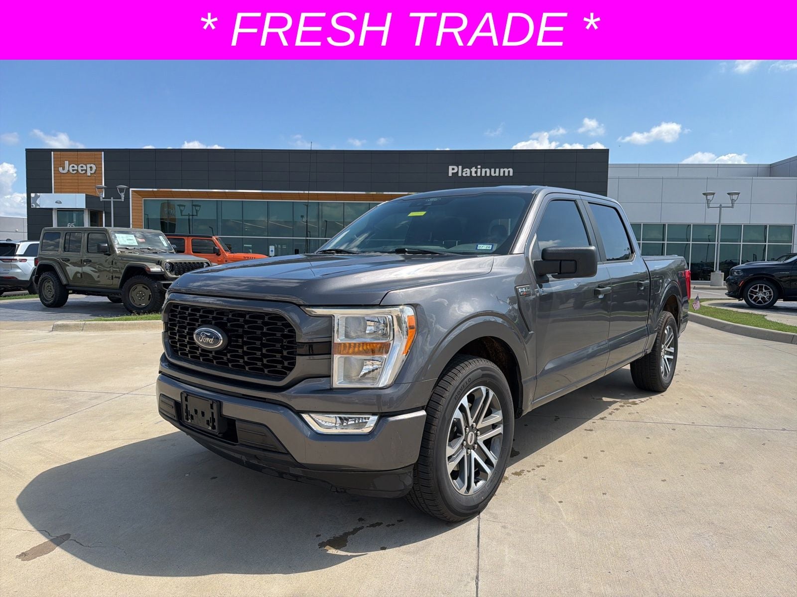 2021 Ford F-150 XL in Gray — front three-quarter view