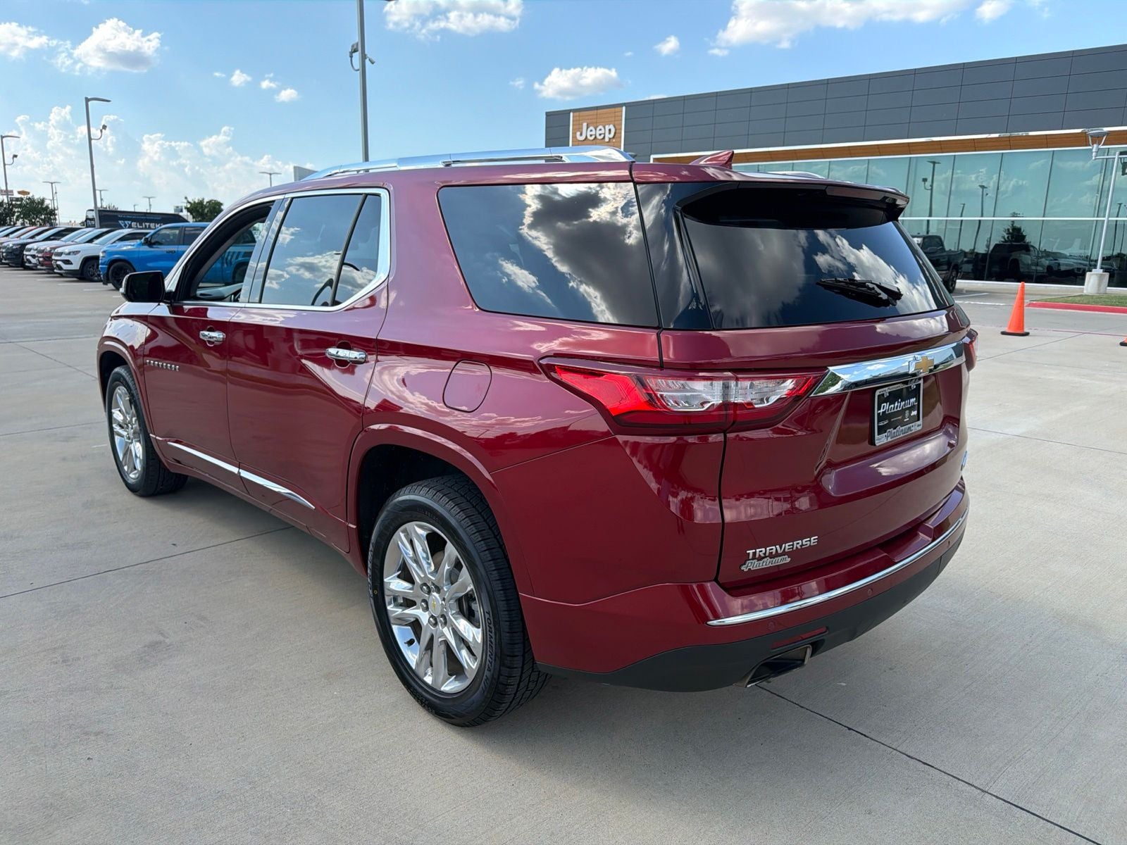2020 Chevrolet Traverse — rear three-quarter view