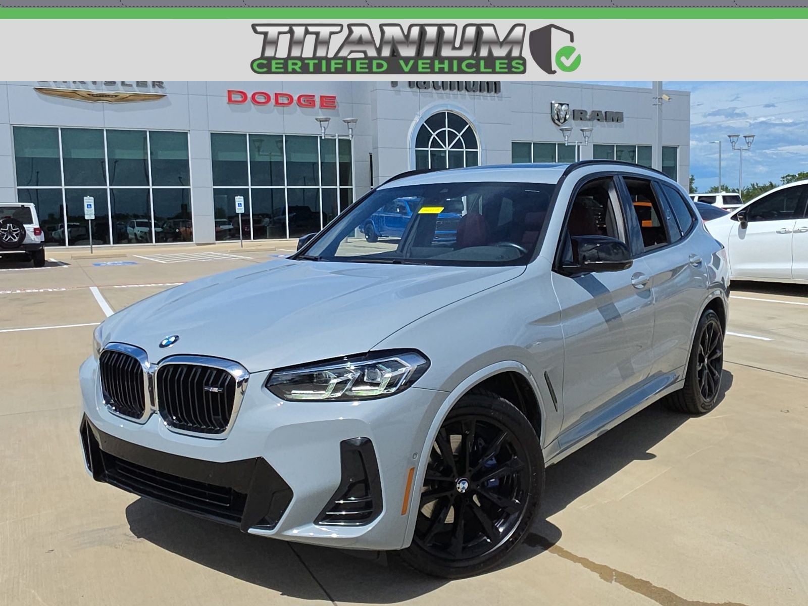 2024 BMW X3 M40i in Brooklyn Grey Metallic — front three-quarter view