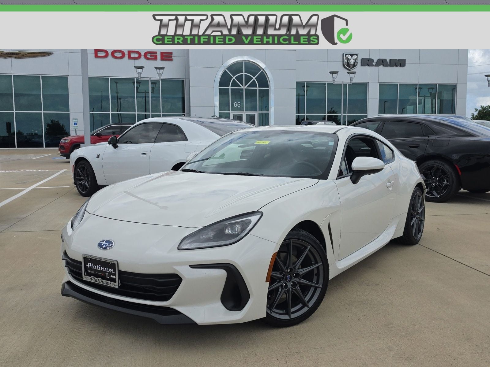 2024 Subaru BRZ Limited in Crystal White Pearl — front three-quarter view