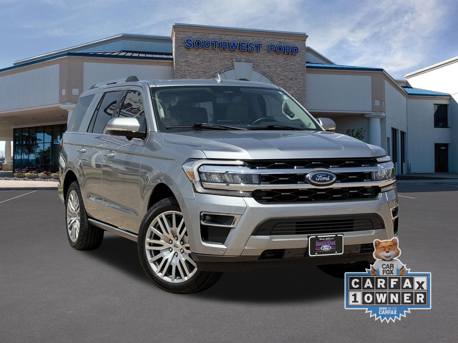 2023 Ford Expedition Limited in Silver Metallic — front three-quarter view