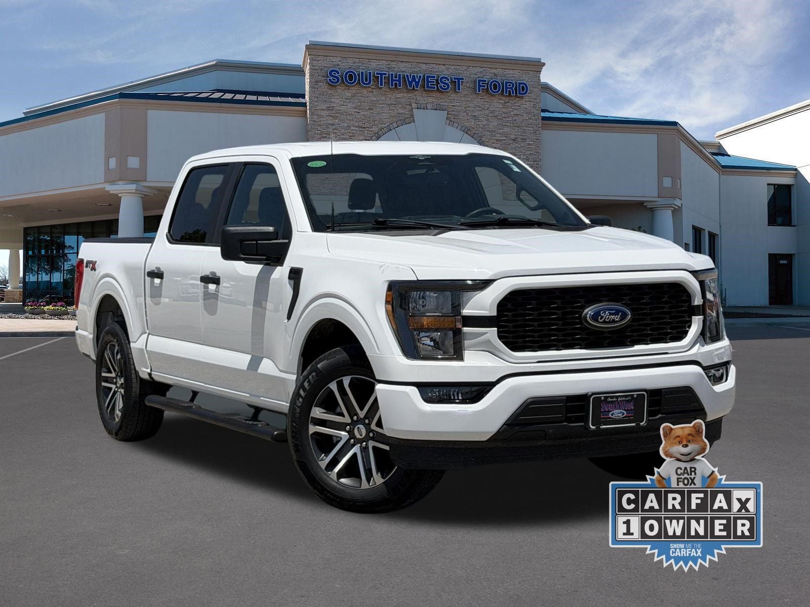 2023 Ford F-150 XL in Oxford White — front three-quarter view