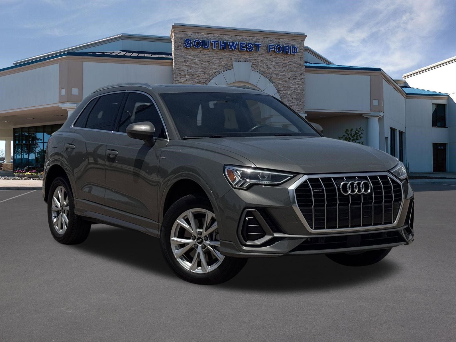 2022 Audi Q3 Premium Plus S Line quattro in Gray Metallic — front three-quarter view