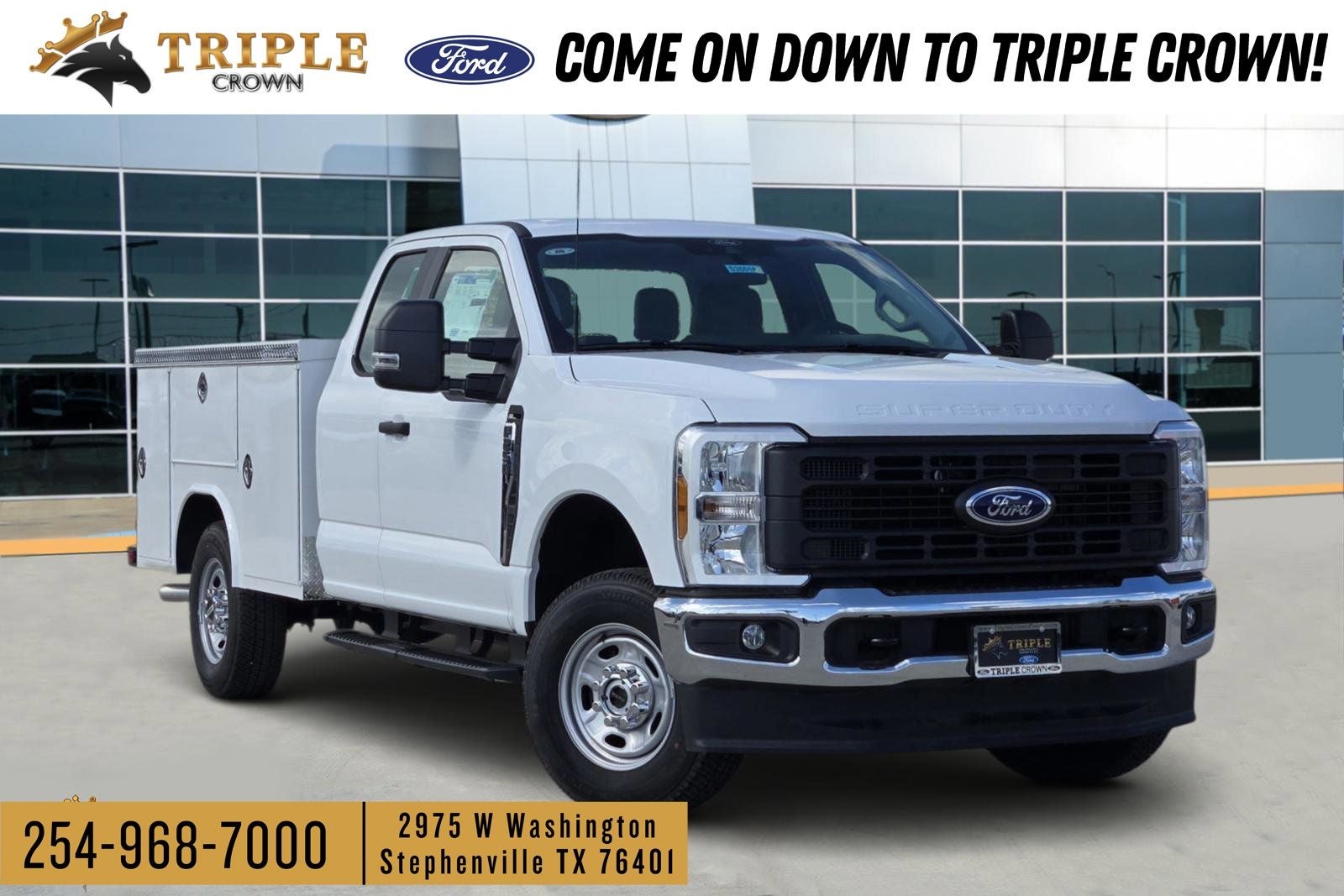 2026 Ford F-250SD XL in Oxford White — front three-quarter view