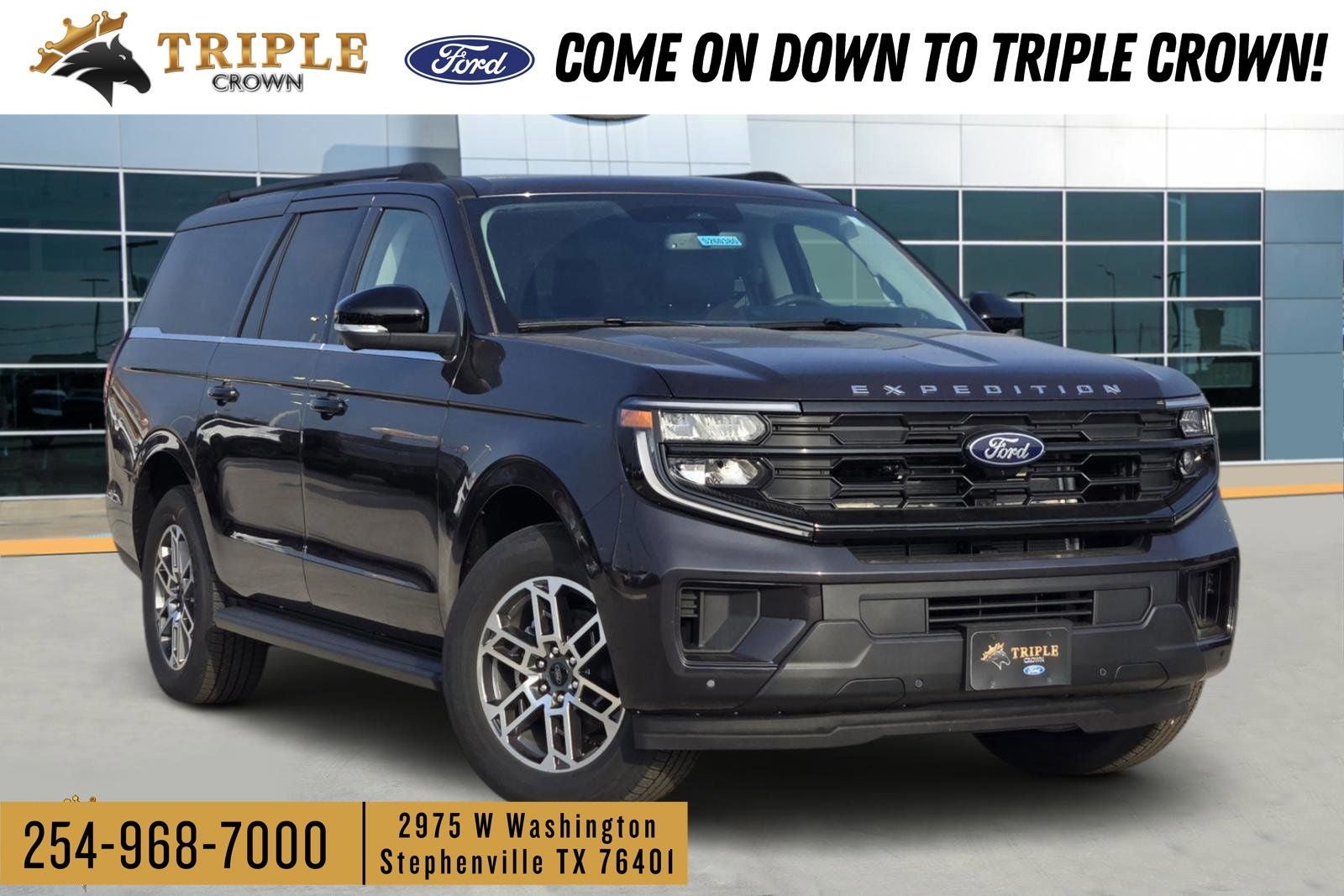 2026 Ford Expedition Max Active in Gray Metallic — front three-quarter view