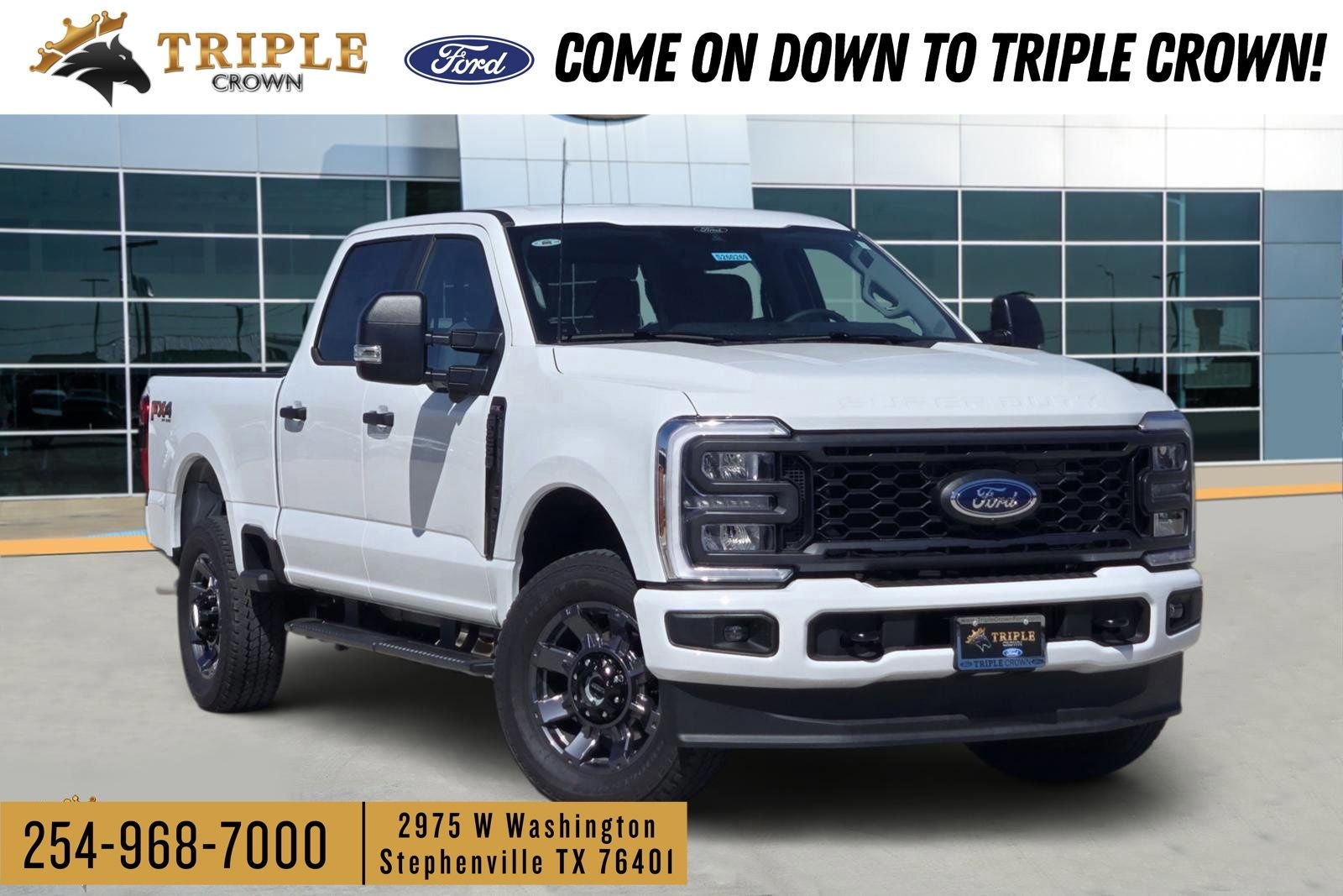 2026 Ford F-250SD XL in Oxford White — front three-quarter view