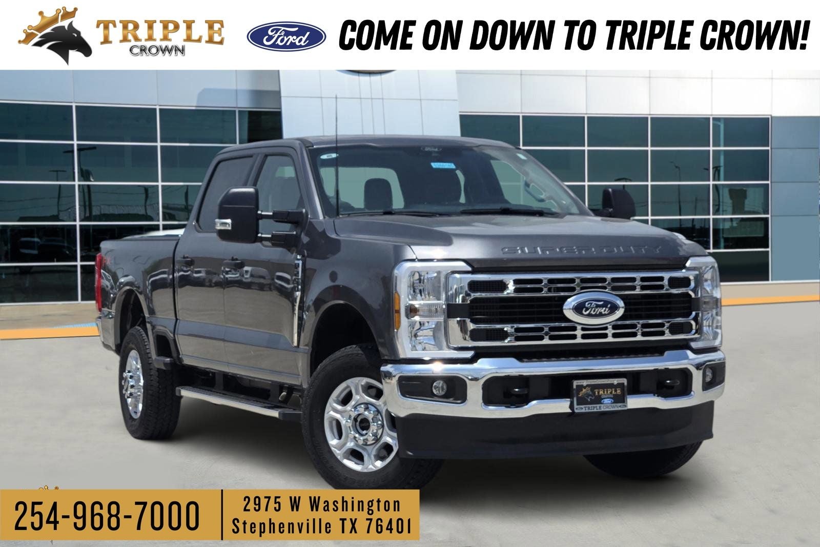 2026 Ford F-250SD XLT in Carbonized Gray Metallic — front three-quarter view