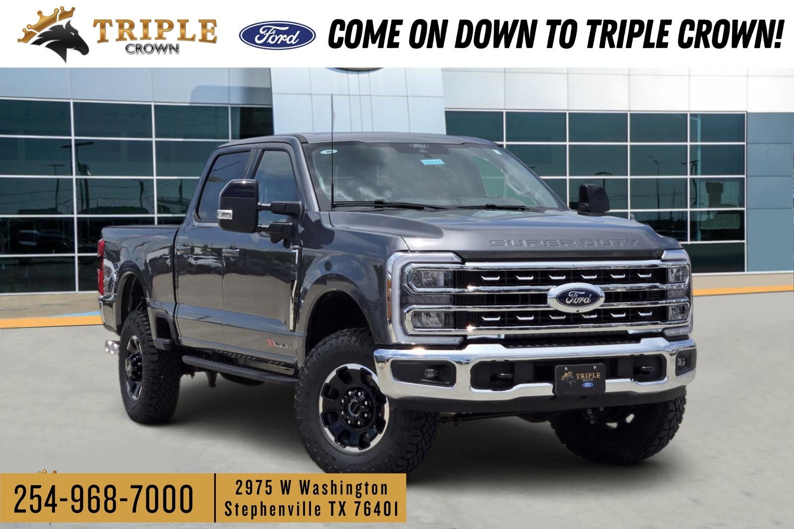 2026 Ford F-250SD Lariat in Carbonized Gray Metallic — front three-quarter view
