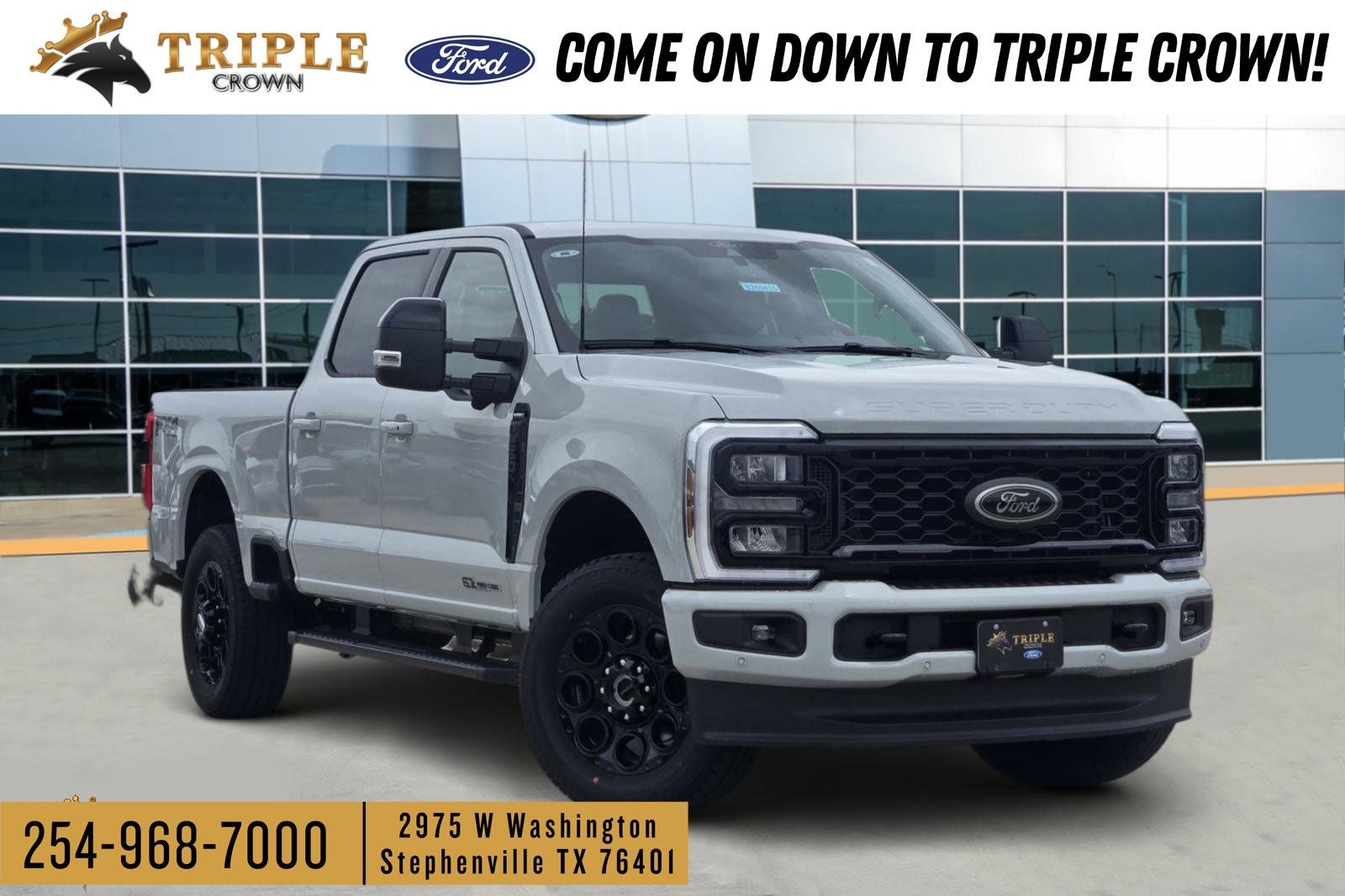 2026 Ford F-250SD Lariat in Avalanche — front three-quarter view