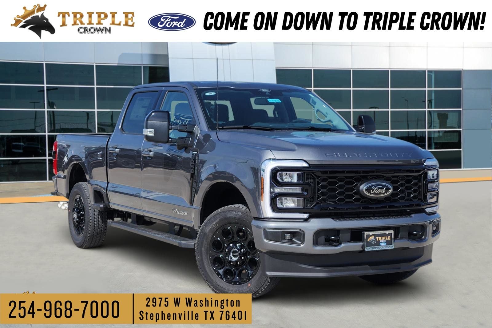 2026 Ford F-250SD Lariat in Carbonized Gray Metallic — front three-quarter view