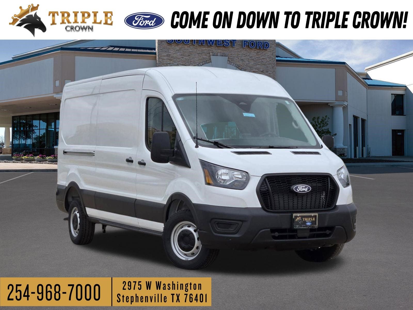 2026 Ford Transit-250 Base in Oxford White — front three-quarter view