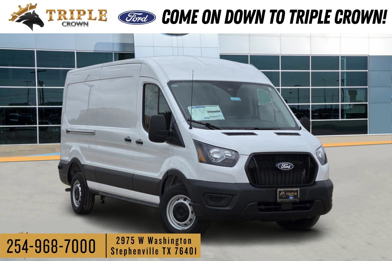 2026 Ford Transit-250 Base in Oxford White — front three-quarter view