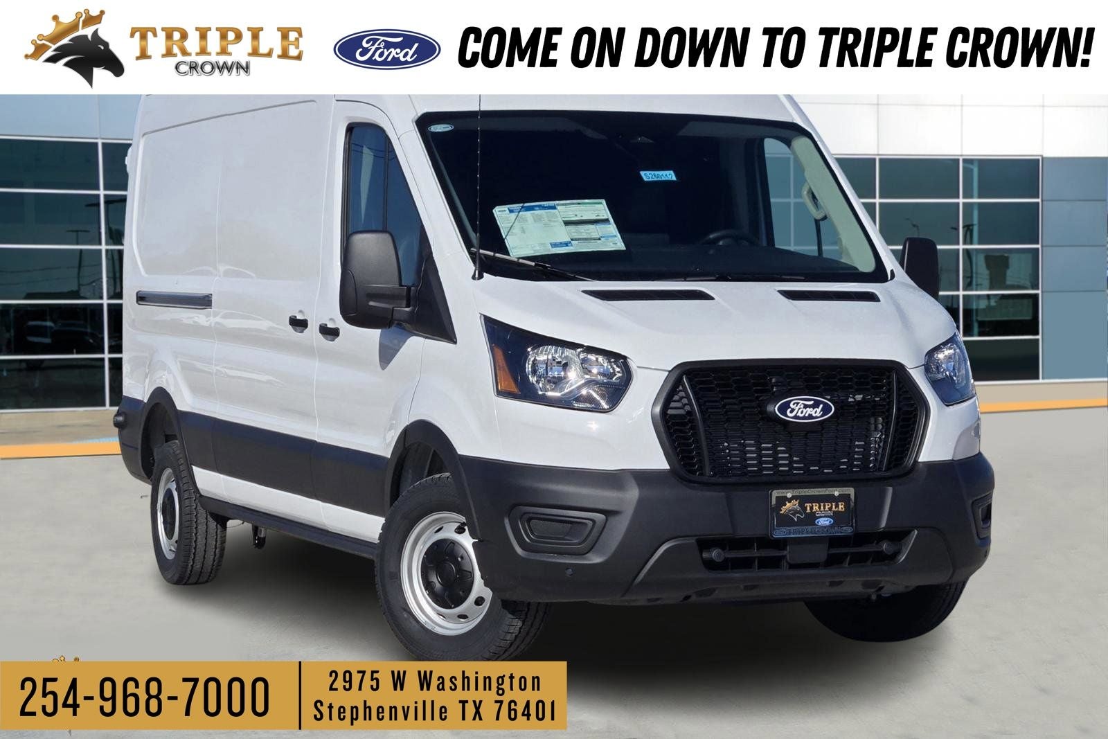 2026 Ford Transit-250 Base in Oxford White — front three-quarter view