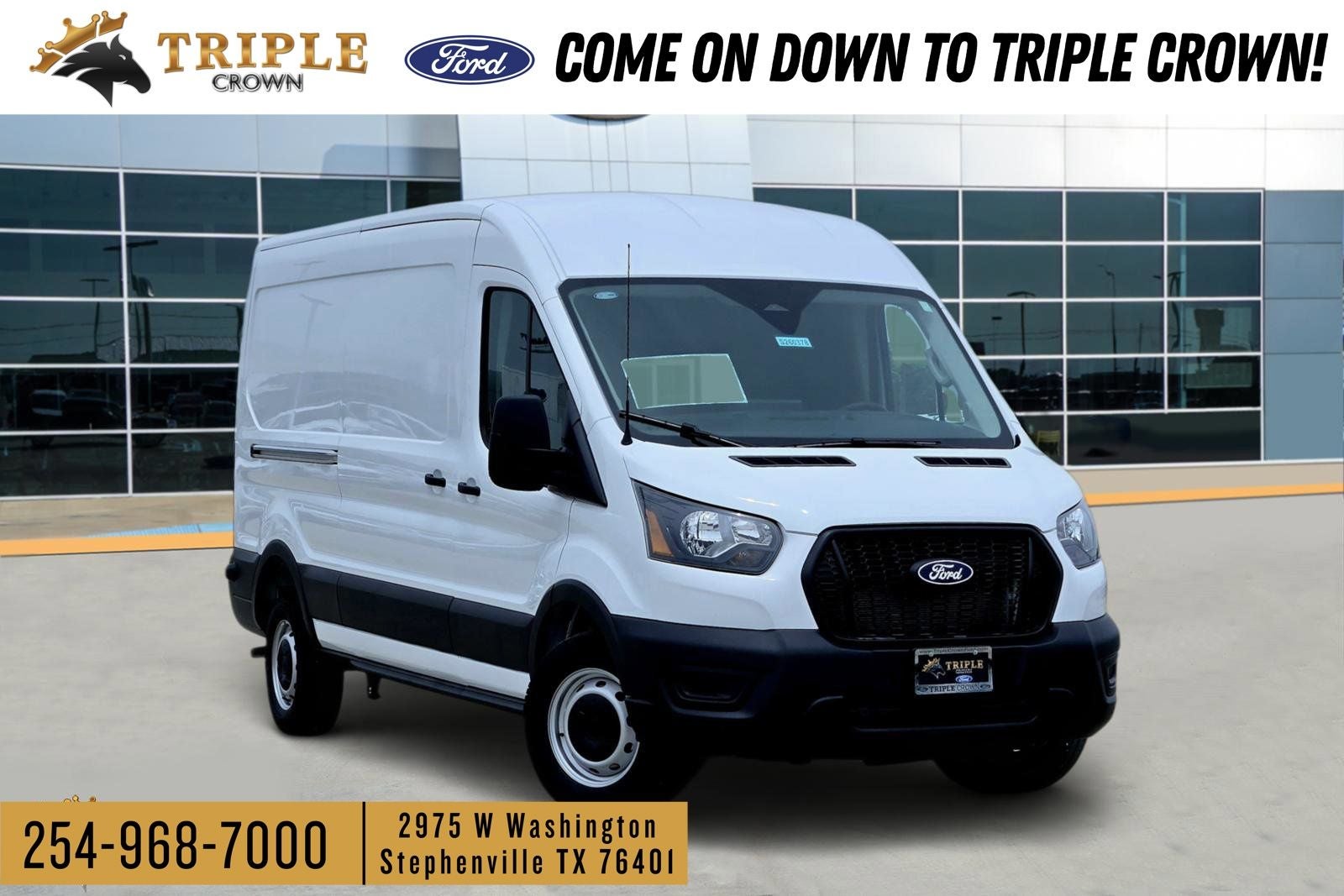 2026 Ford Transit-250 Base in Oxford White — front three-quarter view