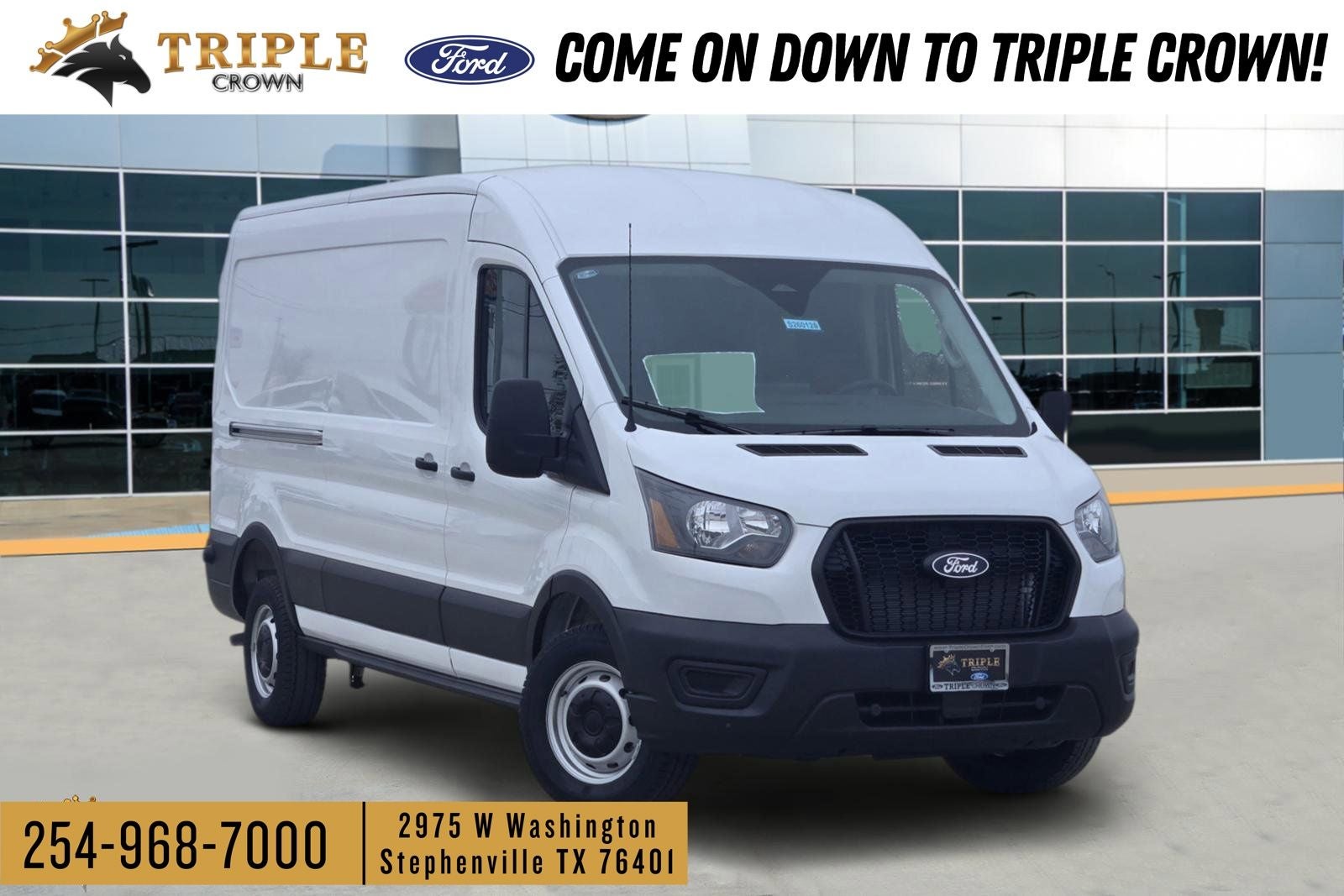 2026 Ford Transit-250 Base in Oxford White — front three-quarter view