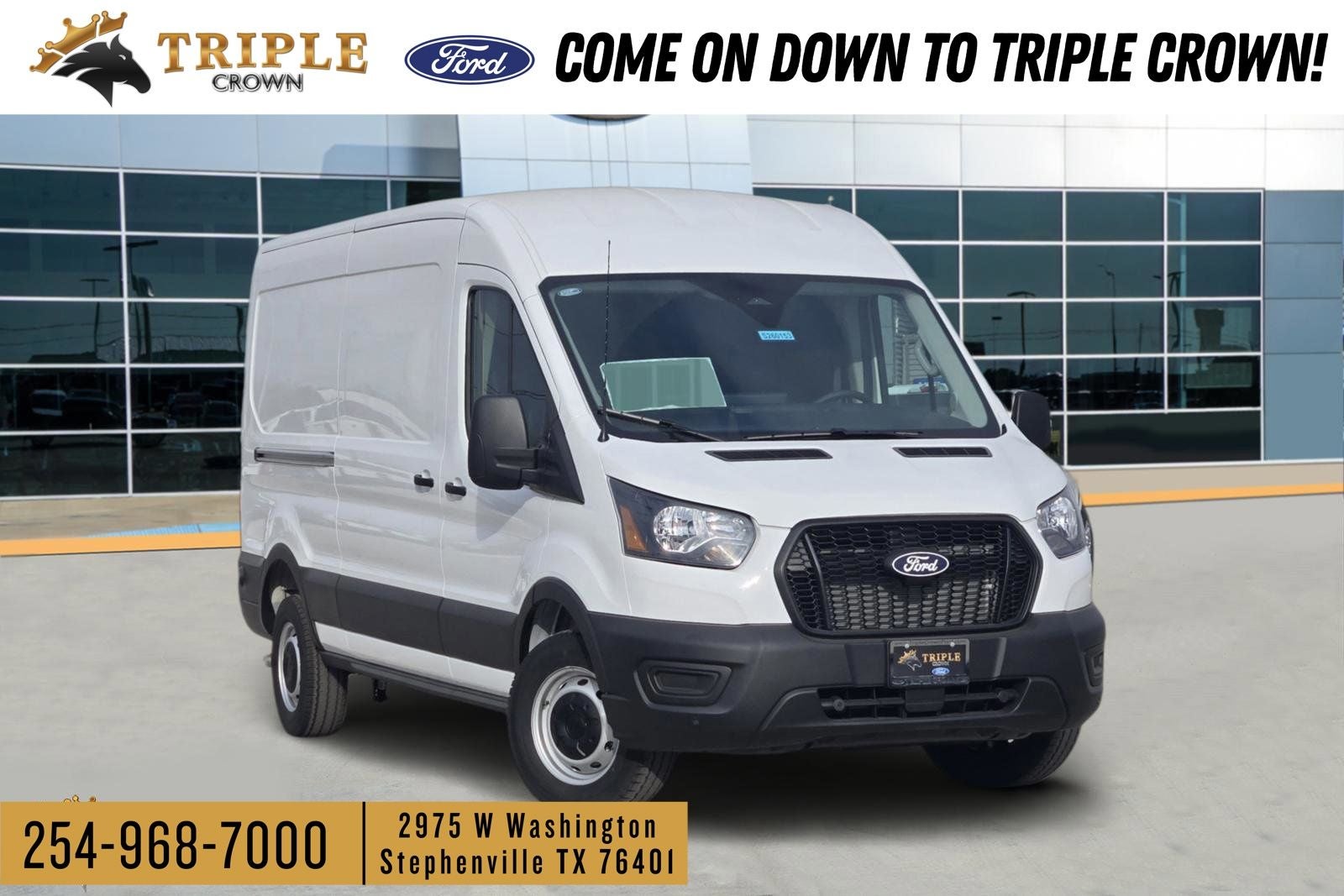 2026 Ford Transit-250 Base in Oxford White — front three-quarter view
