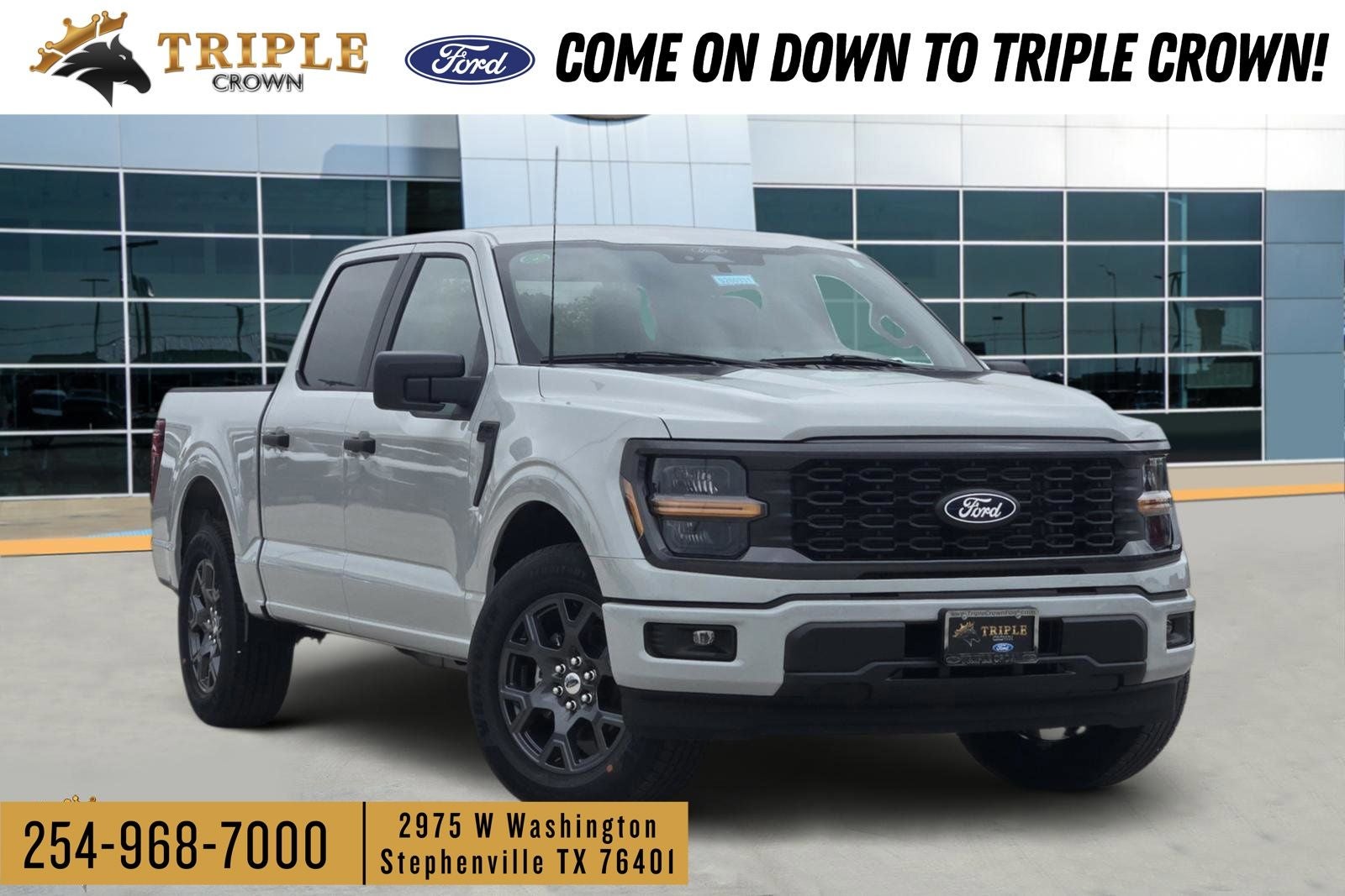 2026 Ford F-150 STX in Avalanche — front three-quarter view