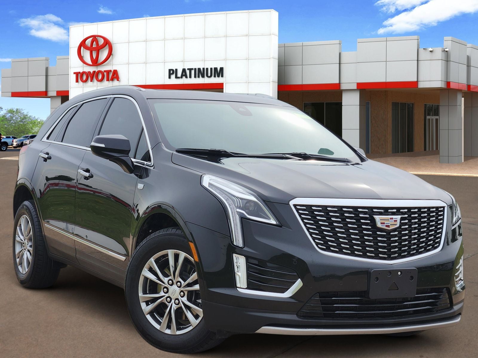 2023 Cadillac XT5 Premium Luxury in Stellar Black Metallic — front three-quarter view
