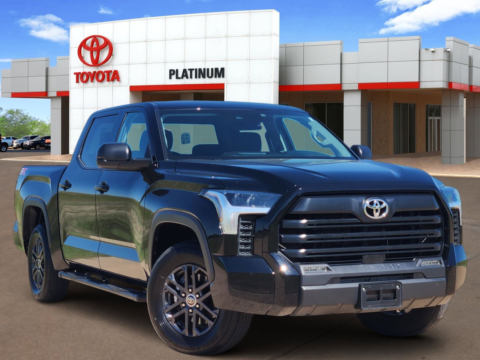 2024 Toyota Tundra SR5 in Black — front three-quarter view