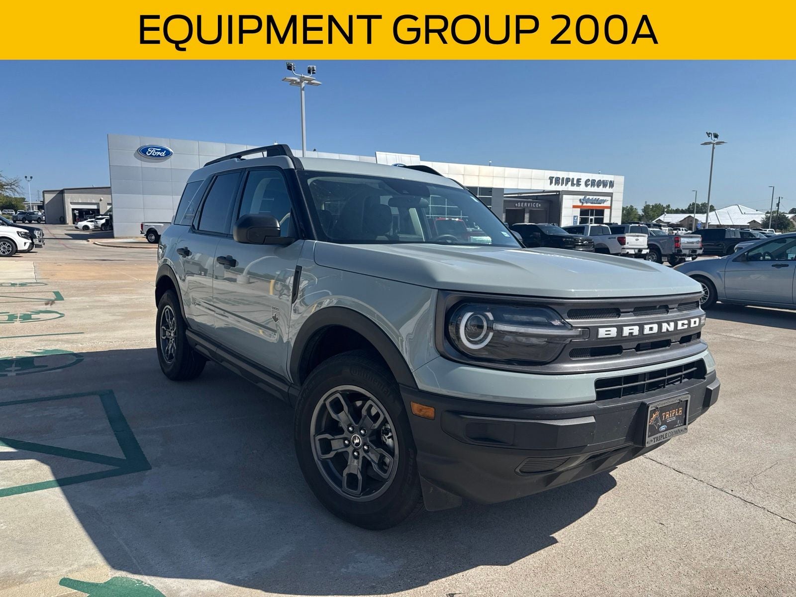 2023 Ford Bronco Sport Big Bend in Cactus — front three-quarter view