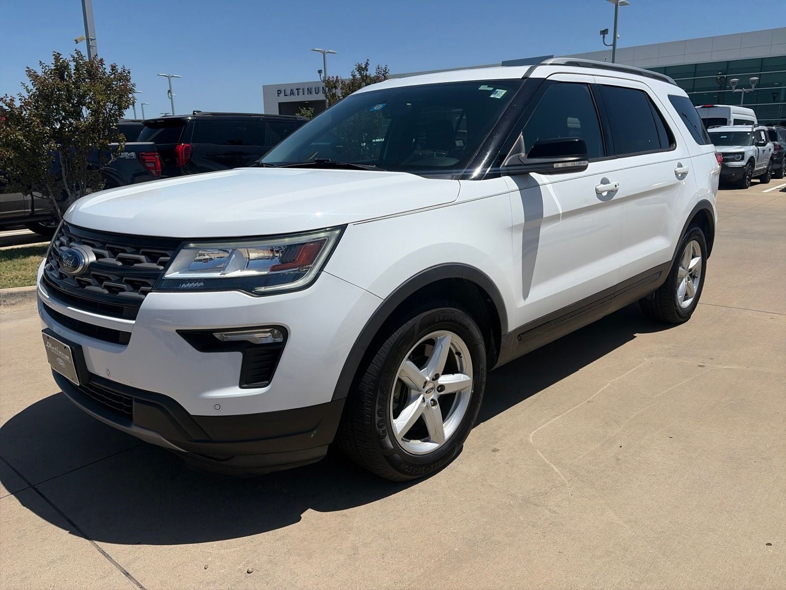 2018 Ford Explorer — rear three-quarter view