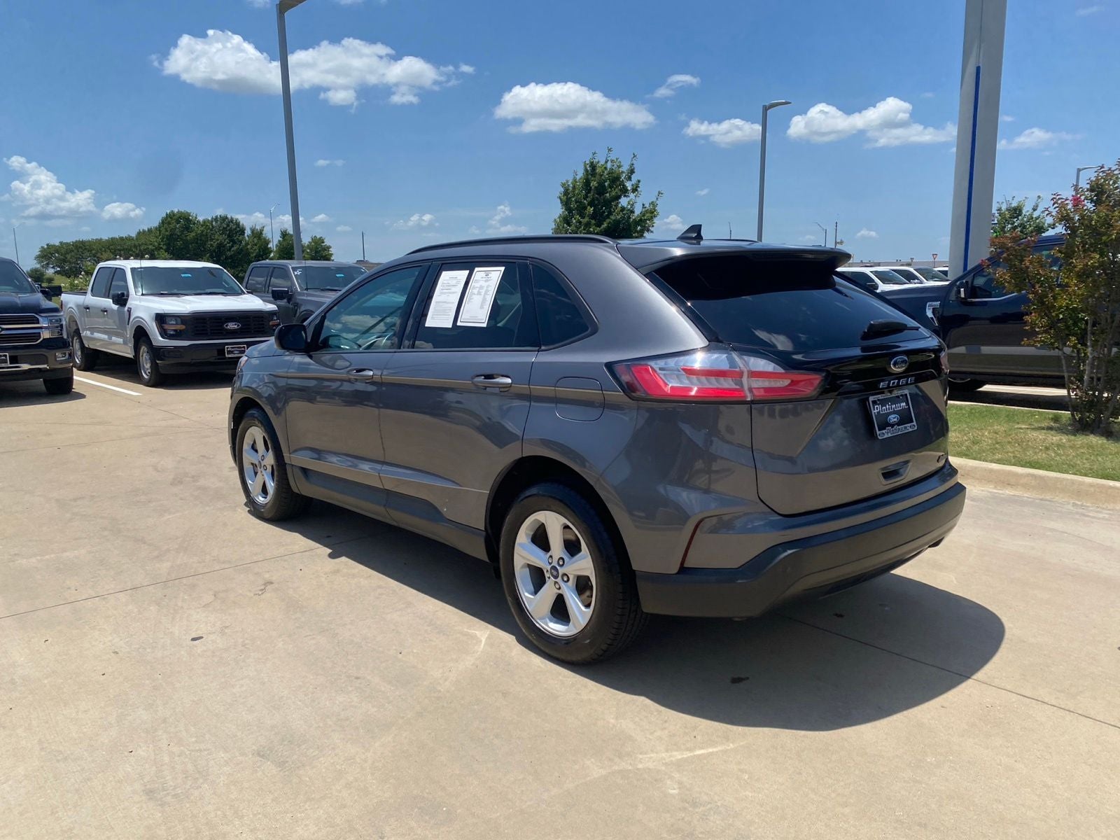 2021 Ford Edge — rear three-quarter view